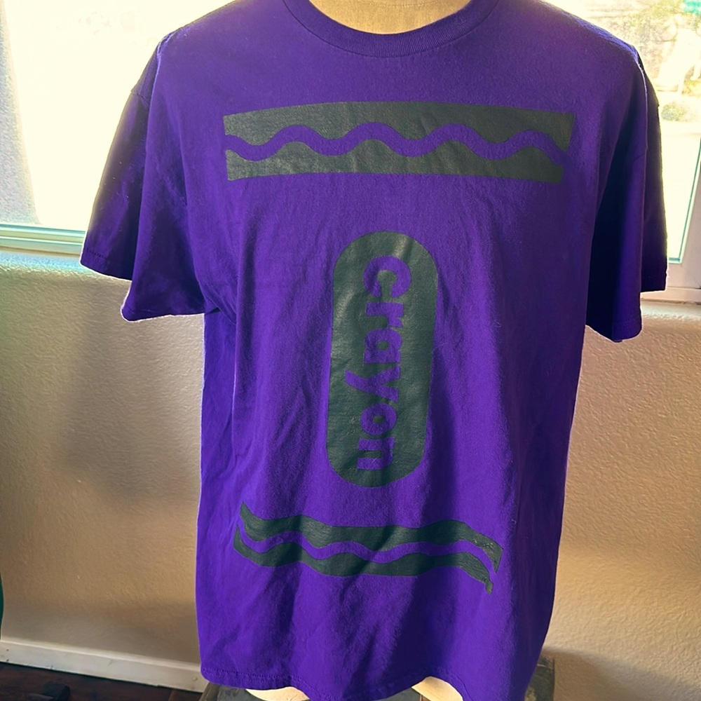 Purple crayon T shirt